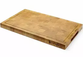 Hendi Ąžuolo serviravimo lenta maistui patiekti, kraštais, 32,5x26,5 cm, storis 3 cm