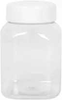 Gsg24 Kvadratinis stiklainis su dangteliu, sriegis 63/485, skaidrus, 500ml
