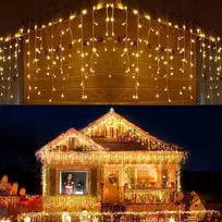 Varveklis 500 led šiltai baltas su blykstėmis