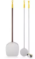 Orkaitės šepetėlių rinkinys Aliuminis kastuvas picai vartyti Venezia 1350mm 3 vnt Lilly Codroipo Hendi 617748