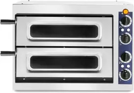 Prismafood Dviguba picos orkaitė Basic Vetro 2/40 2 picos 2400W - Hendi 226674