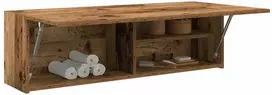 Sieninė vonios kambario spintelė, medienos, 100x25x30cm