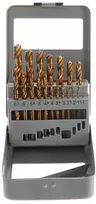 Grąžtas Gręžtuvas Geko, GRĄŽŲ RINKINYS, 19 Vnt 1-10MM. MET.BOX(40) G38234 GEKO