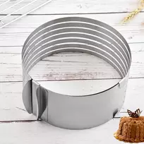Pjaustymo žiedas tortams, mažas - plieno