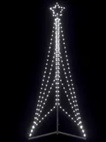 LED Kalėdų eglutė 483 LED Šalta Balta 240 cm