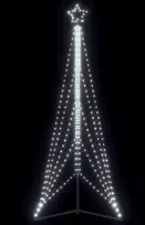 LED Kalėdų eglutė 525 LED Šalta Balta 302 cm