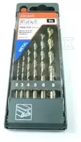 Grąžtas Abraboro Z.HSS-Co DIN338 KOB.6SZT,FI2-3-4-5-6-8MM
