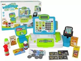 Lean Toys Vaikiškas kasos aparatas Leantoys su priedais