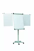 Konferencinis stovas 2x3, Mobilechart TF02, 74x100cm, su ratukais, šoninėmis juostomis, aliuminio rėmu
