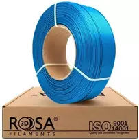 3D plastikas PLA (capri mėlynas satin) 1.75mm 1kg refill pakuotė Rosa3D - Mėlyna