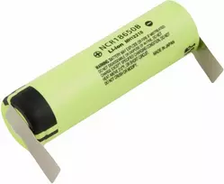 Avacom pramoninis akumuliatorius Panasonic Li-Ion, 3.7V, 3400mAh, 12.6Wh, bieguny do lutowania U, NCR18650B-U