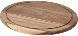 Excellent Houseware Akacijų Medienos Apvalus Pjaustymo ir Patiekimo Padas, 30 cm