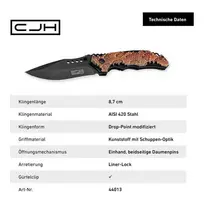 Kišeninis peilis CJH Einhandmesser