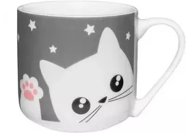 Puodelis 440 ml Kitty pilkas AMBITION