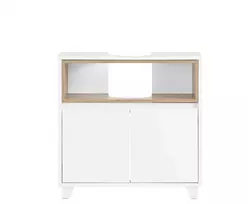 Sobuy Vanity Unit Vonios spintelė Vanity Unit po kriaukle BZR148-W