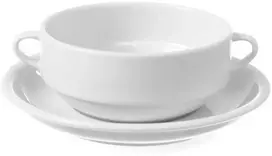 Porcelianinė lėkštė OPTIMA sultinio puodeliui, skersmuo. 170mm rinkinyje 12vnt. - Hendi 770931