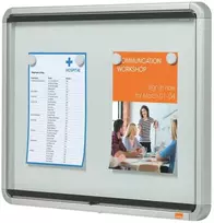 Nobo Stiklinė vitrina su vidiniu magnetu Nobo 4xA4 balta