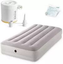 Pripučiamas miegamasis čiužinys 191x99x30 cm vienvietis su USB pompa INTEX 64177