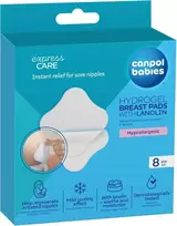 CANPOL BABIES Hidrogelio raminamieji įklotai į liemenėlę su lanolinu, 8 vnt., 1/656