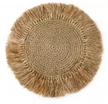 Bazaar Padėklas, nerti rafija, 0,45x0,45 m, Natūralus