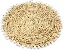 Bazaar Lėkštė lėkštutė, Raffia kriaušė, 0,38x0,38 m, Natūrali