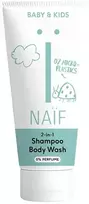 Naif Natural Skincare NAÏF Washing gel and Šampūnas 2 in 1 for children and babies (2 in 1 Šampūnas and Kūno prausiklis), 200 ml
