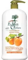 LE PETIT OLIVIER Abrikosų pieno dušo kremas, 750ml.