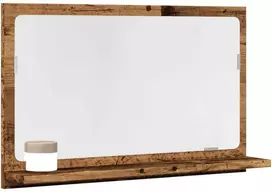 Veidrodinė vonios spintelė, medienos, 60x11x37cm, mediena
