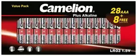 Elementai alkaline, LR03 B28+8, AAA, 1.5V, CAMELION, 36 vnt.