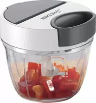 King Hoff Kitchen Smulkintuvas, mechaniškai varomas, balta su pilkais elementais, skersmuo 12,5 cm, talpa 900 ml, kinghoff, kh-1882