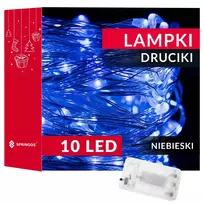 Springos LED girlianda su 10 mėlynų mikro lempučių