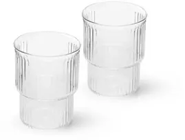 Fissman Stiklinės stiklinės 2 vnt / 370 ml (karščiui atsparus stiklas)