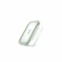 Fissman Talpykla su dangteliu 15x11x6 cm / 370 ml (borosilikatinis stiklas)