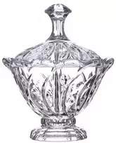 Crystal Bohemia Bohemia krištolinis indas su dangčiu 21,5cm