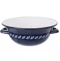 Emaliuotas dubuo, retro mėlynas dubuo, 26 cm, 2,5 l