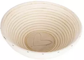Rotango krepšelis kildinti, kildinti, duonos tešlai, 1,2kg, 21 cm, širdelė