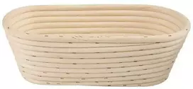 Krepšelis iš rotango duonai kildinanti duonos tešlai 1,5kg 32x15x9 cm
