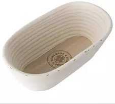 Krepšelis iš rotango duonai kildinanti duonos tešlai 1,5kg 32x15x9 cm