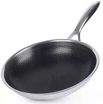 COOKCELL HYBRYD aukščiausios kokybės neprideganti plieninė keptuvė 24 cm