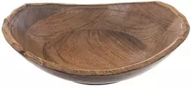 Medinis vaisių ir daržovių dubuo salotų patiekalams patiekti 30x27,5 cm 3 l