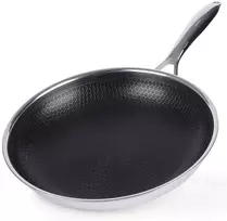 COOKCELL HYBRYD aukščiausios kokybės nelipni plieninė keptuvė 28 cm