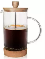 Arbatinukas infuzinis, stiklinis ąsotis su stūmokliu, kavai, arbatai, žolelėms, 1 l