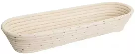 Krepšelis iš rotango duonai kildinanti duonos tešlai 1,5kg 43x16x7 cm