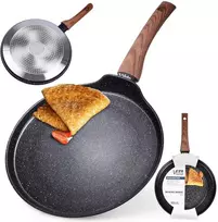 Indukcinė dujinė keptuvė blynams, granitinė, neprideganti VILDE, 24 cm