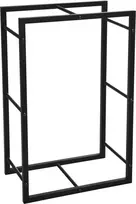 Mondex Stovas malkoms metalinas juoda 45x28x70 cm
