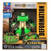 Robotas transformeris - Žalias automobilis, žalias arba rožinis
