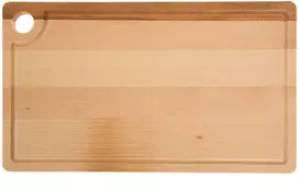 Medinė stačiakampė pjaustymo lentelė su rankena Woody 37 x 22 cm DOMOTTI