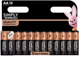 Duracell šarminiai elementai Simply AA 12vnt