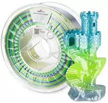 Spectrum 3D siūlas, PLA šilko vaivorykštė, 1,75 mm, 1000 g, 81019, šerkšno blizgesys