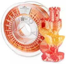SPECTRUMAS Spausdinimo siūlas PLA SILK RAINBOW 1,75mm FIRE Raudonas 1kg